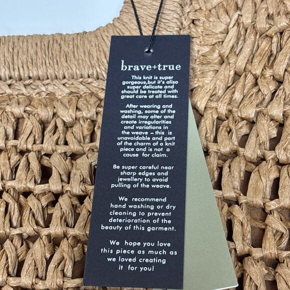 Brave+True Moonshine Bag Bohemian Summer Square Tote Brown NEW - Picture 3 of 7